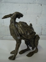 Bronze Hare sculpture.