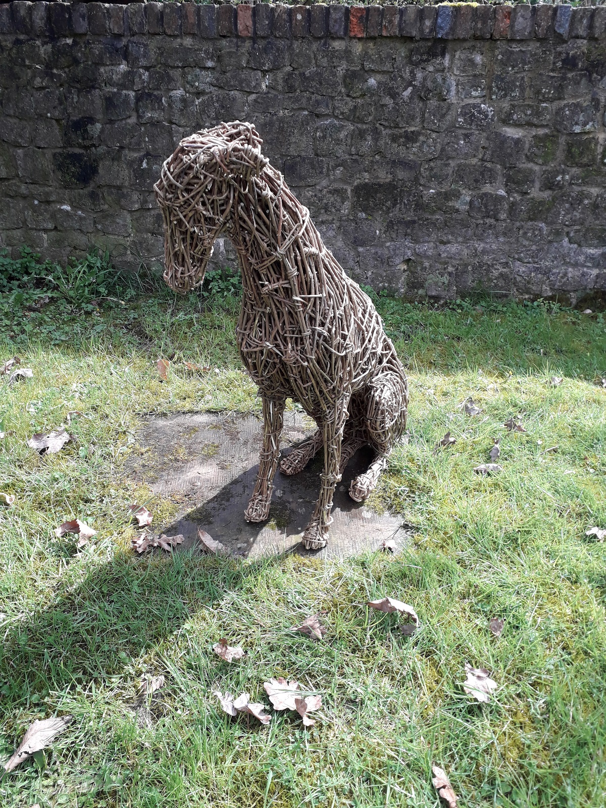 Willow Greyhound sculpture.