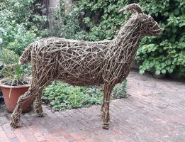 Willow Sheep sculpture