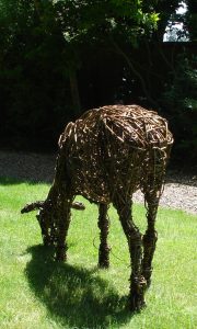 Sheep no.2, life size, willow.