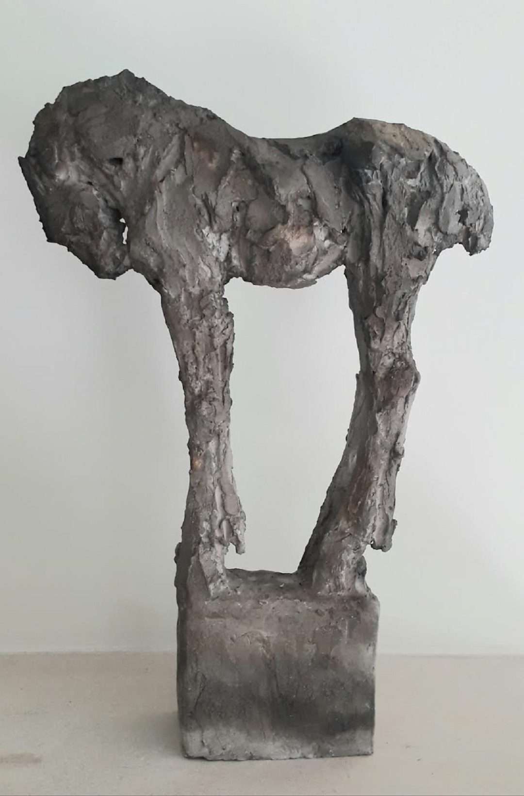 foal sculpture, raku fired horse sculpture, shire horse foal sculpture